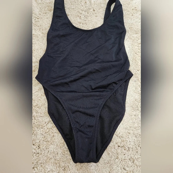 Dixperfect Retro 80s/90s Inspired High Cut Low Back 1 Piece Swimwear. Size M.NWT - Picture 7 of 11